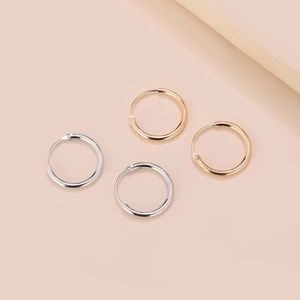 NWOT Minimalist Hoop Earrings 2 pairs